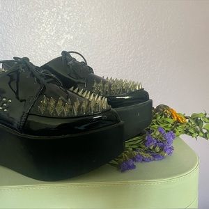 Size 7 platform shoes with spikes